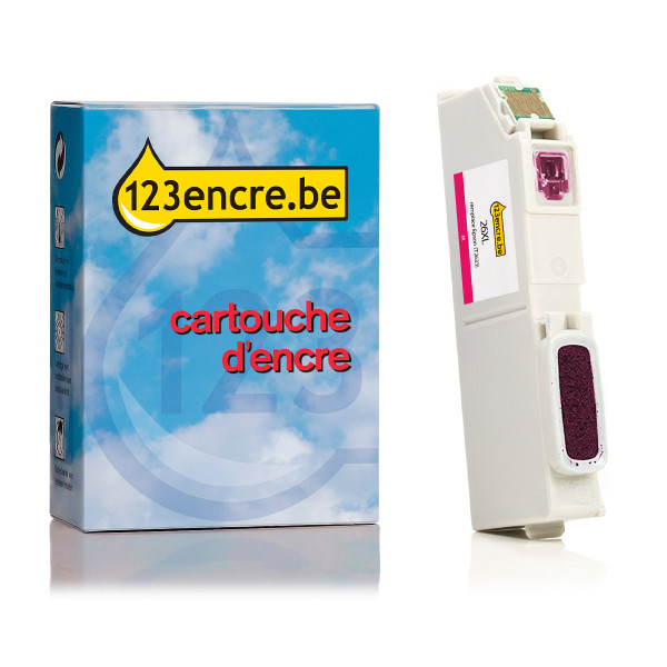 Epson 26XL (T2633) cartouche d'encre haute capacité (marque 123encre) - magenta C13T26334010C C13T26334012C 026515 - 1