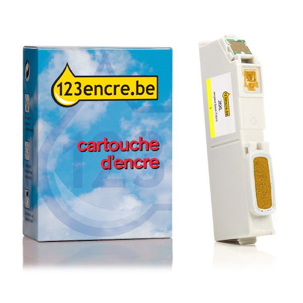 Epson 26XL (T2634) cartouche d'encre haute capacité (marque 123encre) - jaune C13T26344010C C13T26344012C 026517 - 1