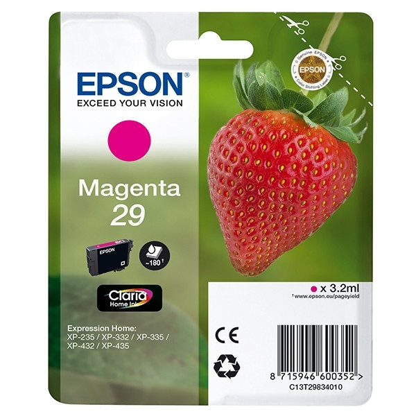 Epson 29 (T2983) cartouche d'encre magenta (d'origine) C13T29834010 C13T29834012 900768 - 1