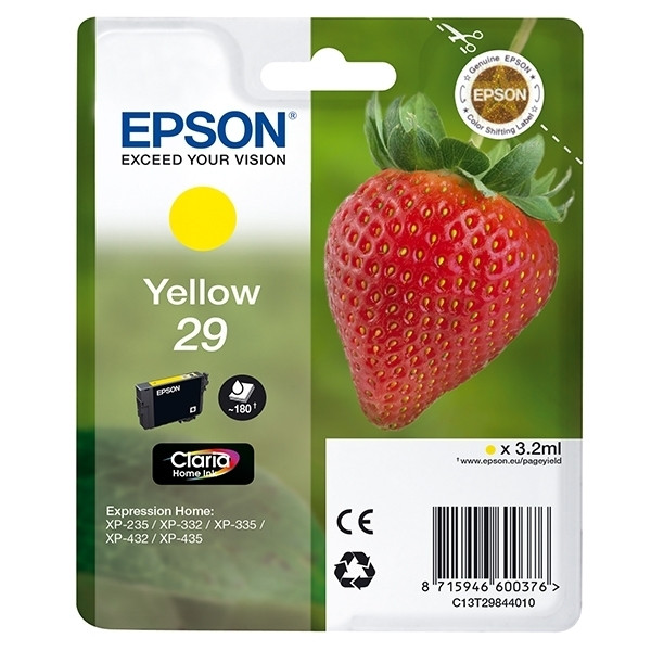 Epson 29 (T2984) cartouche d'encre (d'origine) - jaune 026840 - 1