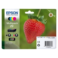 Epson 29 (T2986) multipack 4 couleurs (d'origine) C13T29864010 C13T29864012 026844