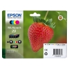 Epson 29 (T2986) multipack 4 couleurs (d&#039;origine) C13T29864010 C13T29864012 026844