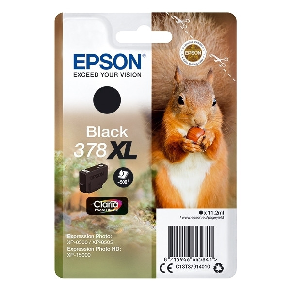 Epson 378XL cartouche d'encre haute capacité (d'origine) - noir C13T37914010 027110 - 1