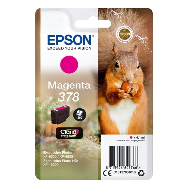 Epson 378 cartouche d'encre (d'origine) - magenta C13T37834010 027102 - 1