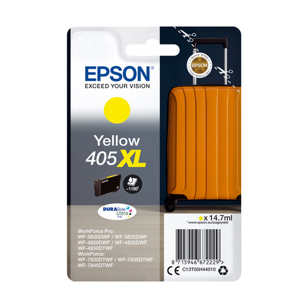 Epson 405XL cartouche d'encre haute capacité (d'origine) - jaune C13T05H44010 C13T05H44020 083552 - 1