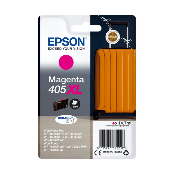 Epson 405XL cartouche d'encre haute capacité (d'origine) - magenta C13T05H34010 C13T05H34020 083550 - 1
