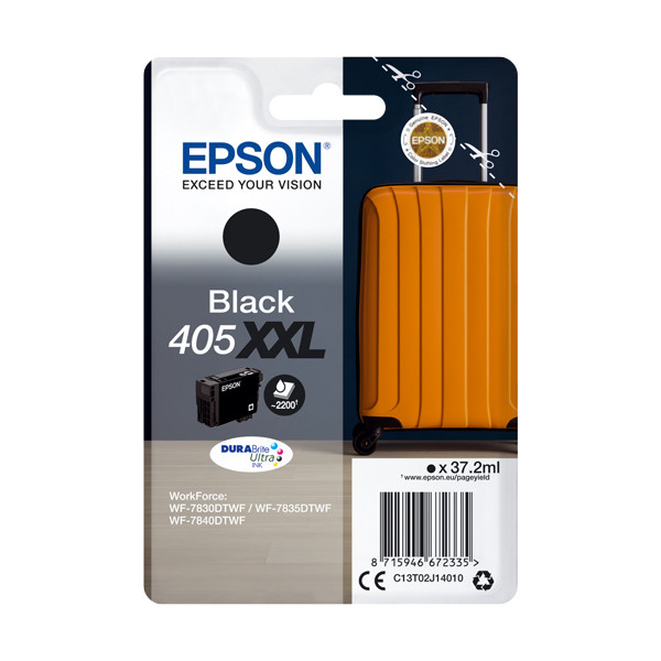 Epson 405XXL cartouche d'encre extra haute capacité (d'origine) - noir C13T02J14010 C13T02J14020 083554 - 1