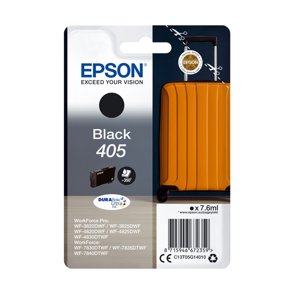 Epson 405 cartouche d'encre (d'origine) - noir C13T05G14010 C13T05G14020 083538 - 1