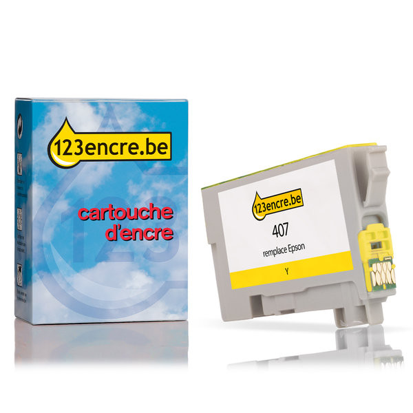 Epson 407 cartouche d'encre (marque 123encre) - jaune C13T07U440C 083563 - 1