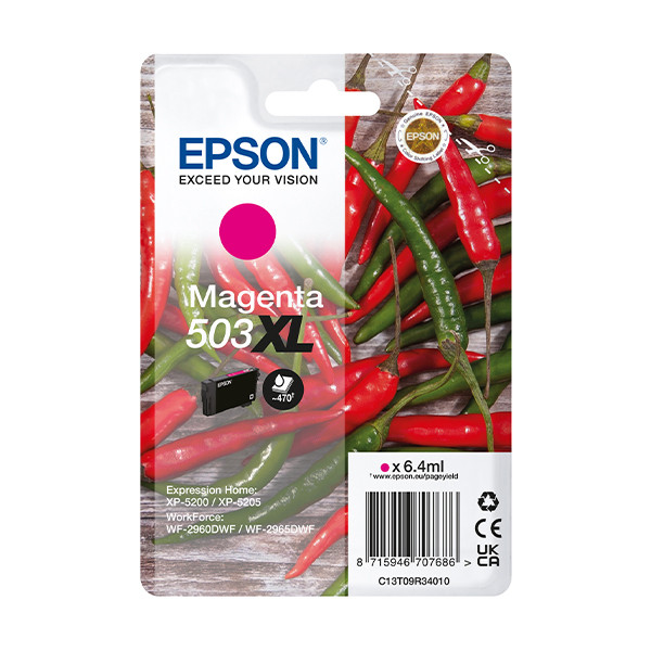 Epson 503XL cartouche d'encre haute capacité (d'origine) - magenta C13T09R34010 652054 - 1