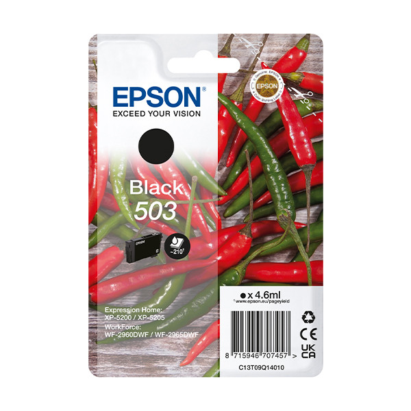 Epson 503 cartouche d'encre (d'origine) - noir C13T09Q14010 652040 - 1