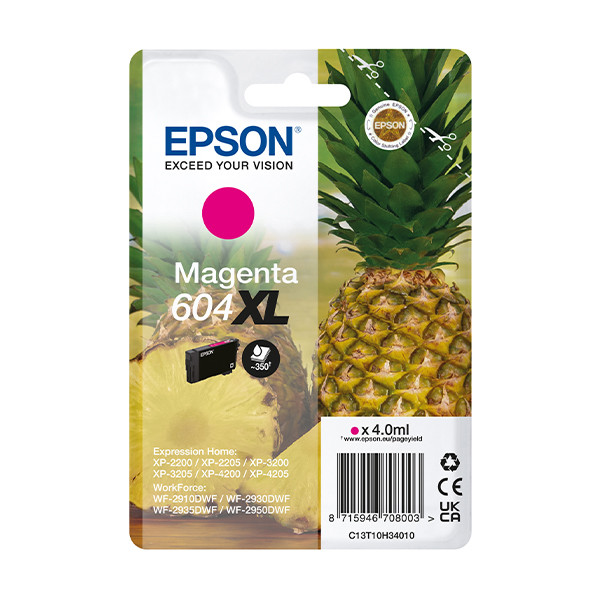 Epson 604XL cartouche d'encre haute capacité (d'origine) - magenta C13T10H34010 652074 - 1