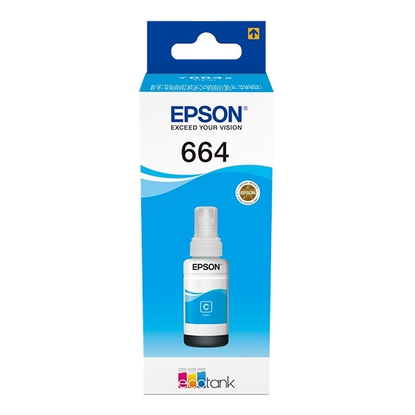 Epson 664 (T6642) réservoir d'encre (d'origine) - cyan C13T664240 026750 - 1