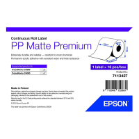 Epson 7113427 rouleau d'étiquettes en continu PP mat premium 76 mm x 29 m (d'origine) 7113427 083692
