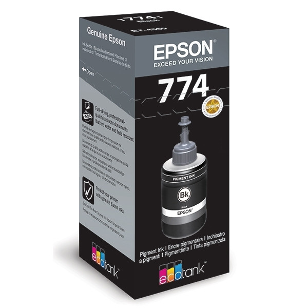Epson 774 (T7741) réservoir d'encre (d'origine) - noir C13T774140 026872 - 1