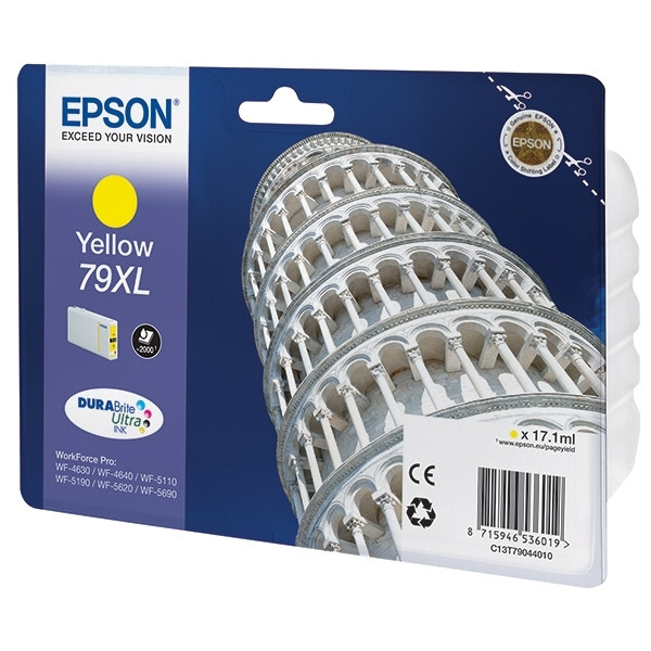 Epson 79XL (T7904) cartouche d'encre jaune à haute capacité (d'origine) C13T79044010 902631 - 1