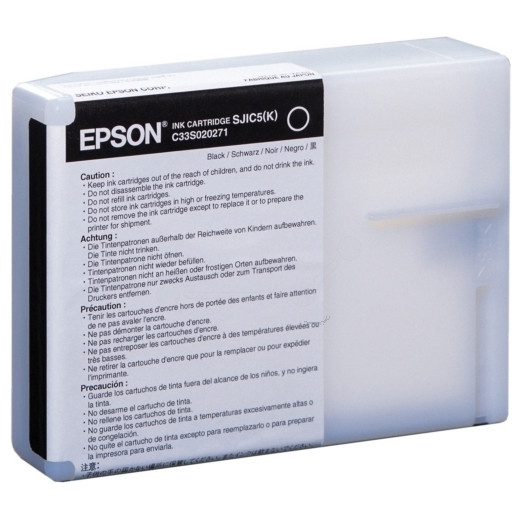 Epson C33S020271 (en SJIC5) cartouche d'encre (d'origine) - noir C33S020271 080192 - 1