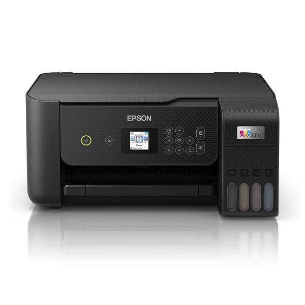 Comparer les prix : Epson Imprimante EcoTank ET-2821 avec réservoirs,  Multifonction 3-en-1: Imprimante /Scanner /Copieur, A4, Jet d'encre couleur,Wifi  Direct, Ecran,Faible coût par page, Kit d'encre inclus, Compact,Noir