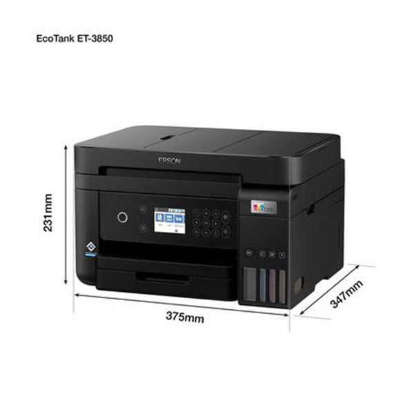 Epson EcoTank ET-3850 Jet d'encre A4 4800 x 1200 DPI 33 ppm Wifi