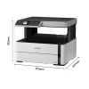 Epson EcoTank ET-M2170 imprimante à jet d'encre multifonction A4 noir et blanc avec wifi (3 en 1) C11CH43401 C11CH43402 831672 - 5