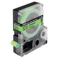 Epson LC-4GBF9 ruban d'étiquettes 12 mm (d'origine) - noir sur vert fluo C53S625413 083046