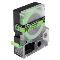 Epson LC-5GBF9 ruban d'étiquettes 18 mm (d'origine) - noir sur vert fluo C53S626403 083064