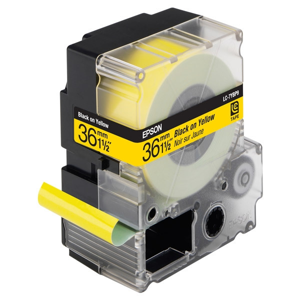 Epson LC-7YBP9 ruban d'étiquettes 36 mm (d'origine) - noir sur jaune pastel C53S628402 083096 - 1