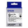 Epson LK-3TBN ruban d'étiquettes 9 mm (d'origine) - noir sur transparent