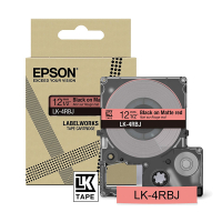 Epson LK-4RBJ ruban mat 12 mm (d'originel) - noir sur rouge C53S672071 084400