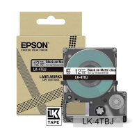Epson LK-4TBJ ruban mat 12 mm (d'origine) - noir sur transparent C53S672065 084452