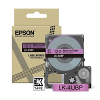 Epson LK-4UBP ruban 12 mm (d'origine) - noir sur violet C53S672101 084460