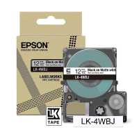 Epson LK-4WBJ ruban mat 12 mm (d'origine) - noir sur blanc