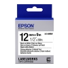 Epson LK-4WBW ruban d'étiquettes extra adhésives 12 mm (d'origine) - noir sur blanc