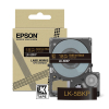 Epson LK-5BKP ruban 18 mm (d'origine) - or sur noir métallisé