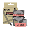 Epson LK-5RBJ ruban mat 18 mm (original) - noir sur rouge