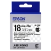 Epson LK-5TBN ruban d'étiquettes 18 mm (d'origine) - noir sur transparent