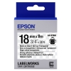 Epson LK-5TBW ruban d'étiquettes adhésives 18 mm (d'origine) - noir sur transparent 083244 - 1