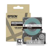 Epson LK-5TWJ ruban mat 18 mm (d'origine) - blanc sur transparent C53S672069 084396