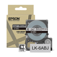 Epson LK-6ABJ ruban mat 24 mm (d'origine) - noir sur gris clair C53S672088 084430