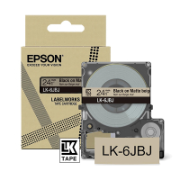 Epson LK-6JBJ ruban mat 24 mm (d'origine) - noir sur beige C53S672092 084438