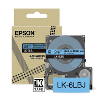 Epson LK-6LBJ ruban mat 24 mm (d'origine) - noir sur bleu C53S672082 084418