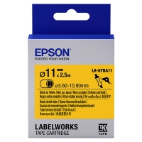 Epson LK-6YBA11 ruban rétractable - noir sur jaune 11 mm (d'origine) C53S656904 083296