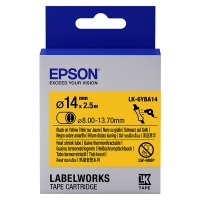 Epson LK-6YBA14 ruban thermorétractable - noir sur jaune 14 mm (d'origine) C53S656905 083298