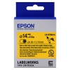 Epson LK-6YBA14 ruban thermorétractable - noir sur jaune 14 mm (d'origine)