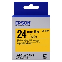 Epson LK-6YBP ruban d'étiquettes 24 mm (d'origine) - noir sur jaune pastel C53S656005 083266