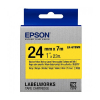 Epson LK-6YBVN ruban d'étiquettes 24 mm (d'origine) - noir sur jaune
