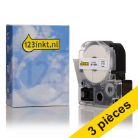 Epson Offre : 3x Epson LK-5WBN cassette à ruban 18 mm (marque 123encre) - noir sur blanc  183155