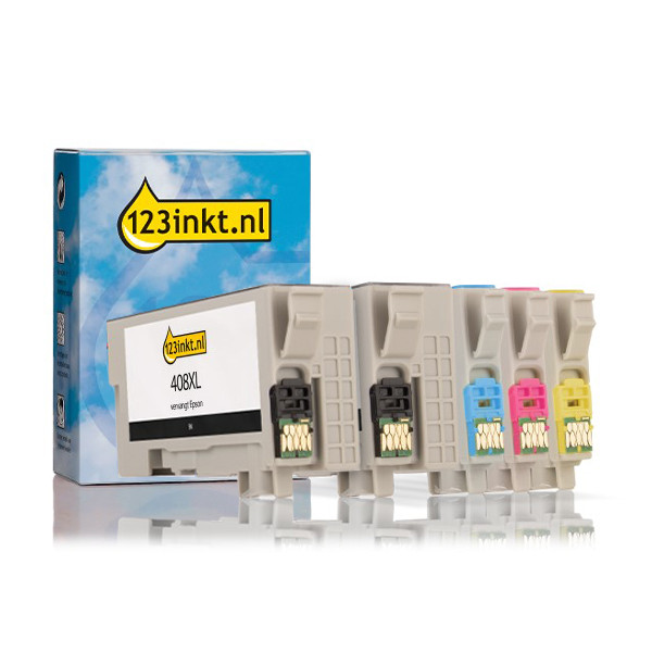 Epson Offre Epson : série 408XL 2x noir + 3x couleur (marque 123encre)  160806 - 1