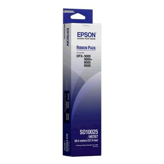 Epson S010025 (8767) ruban encreur noir (d'origine) C13S0150025 080170 - 1