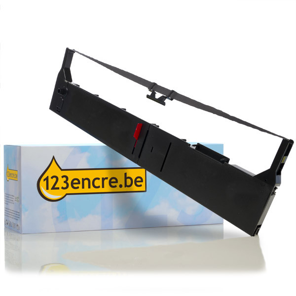 Epson S015055 (# 8766) ruban d'encre noire (marque 123encre) C13S015055C 080045 - 1